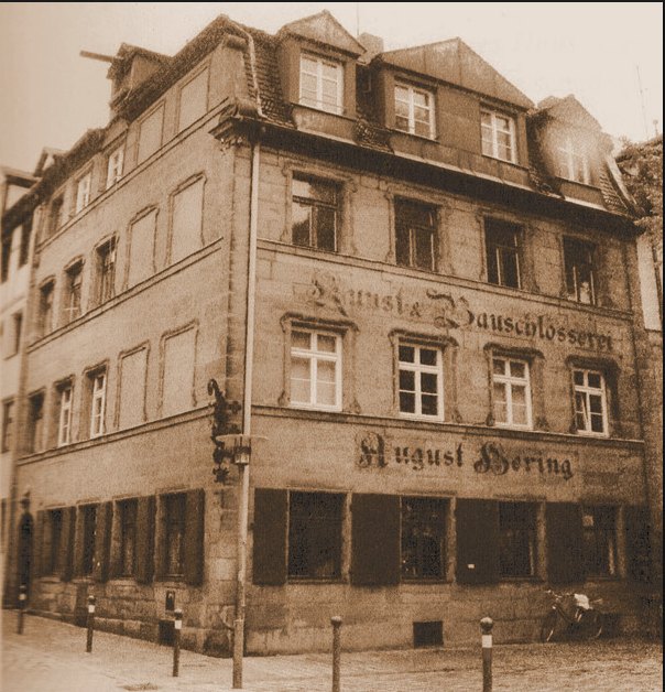 Historische Aufnahme des Rokoko-Hauses am Unschlittplatz